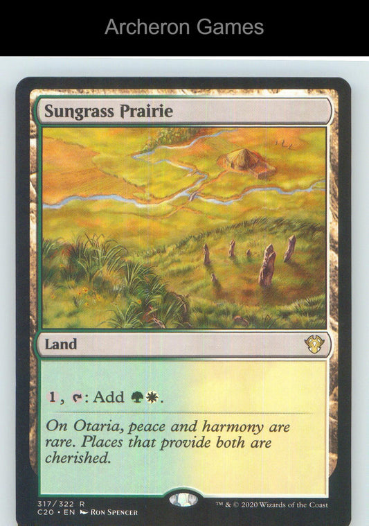 Sungrass Prairie C20 317 R MTG Card NM/EX+