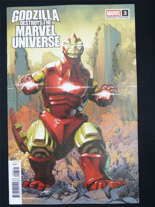 GODZILLA Destroys the Marvel Universe #3 Variant - Nov 2025 Marvel Comic #4G8