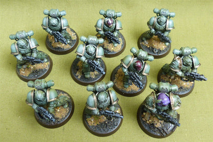 MKII Tactical Squad set of 10 painted - Death Guard - Warhammer Horus Heresy #42U