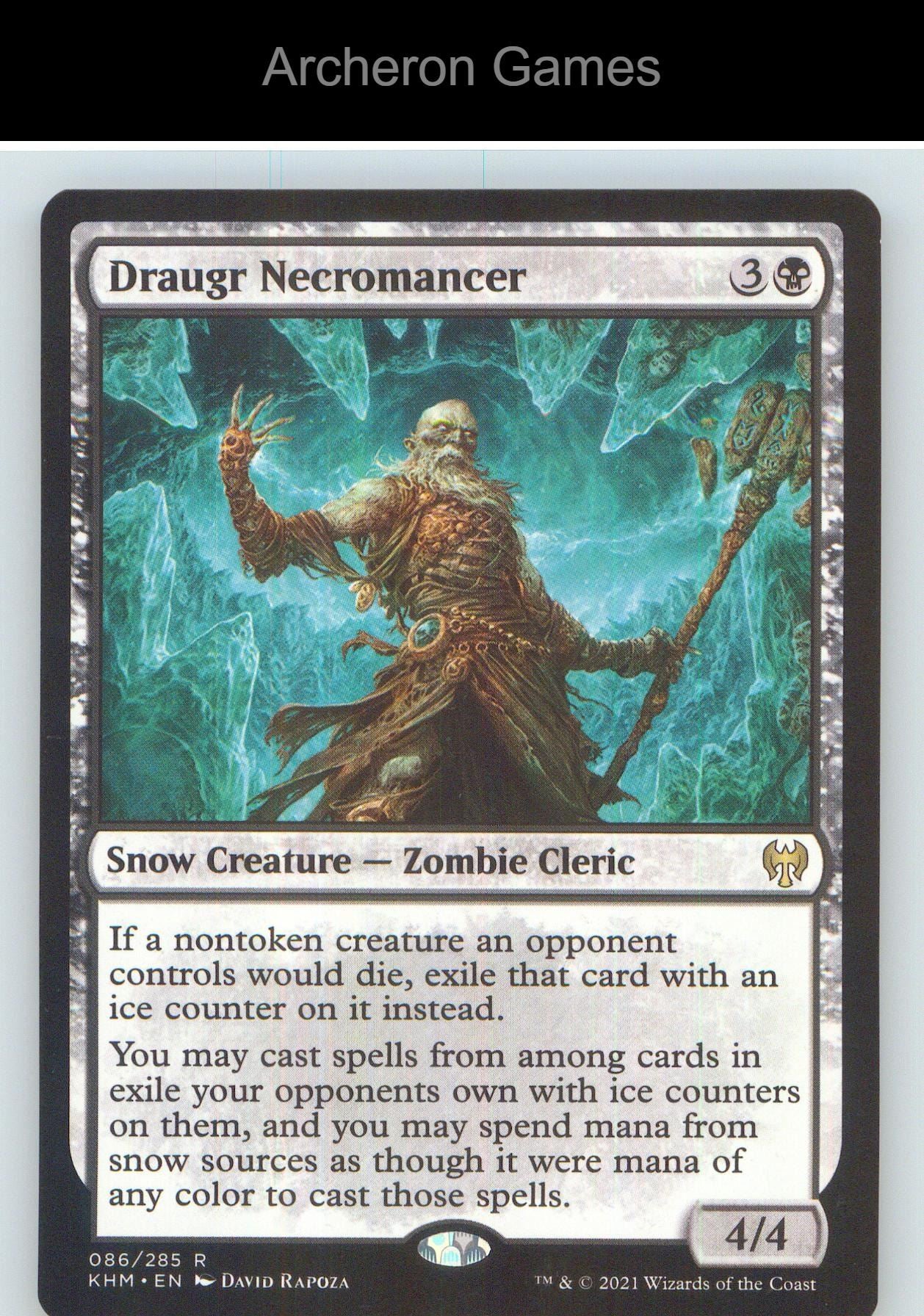 Draugr Necromancer KHM 86 R MTG Card NM/EX+