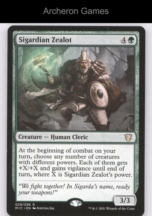 Sigardian Zealot 29 R MTG Card Commander: Innistrad: Midnight Hunt