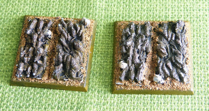 OOP Classic Metal Skaven - Rat Swarms x 2 on Large Plastic Bases - Painted - Warhammer AoS 40k #EB