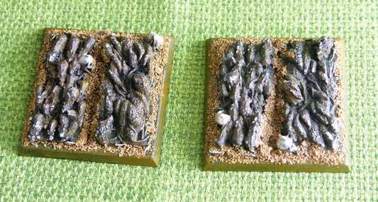 OOP Classic Metal Skaven - Rat Swarms x 2 on Large Plastic Bases - Painted - Warhammer AoS 40k #EB