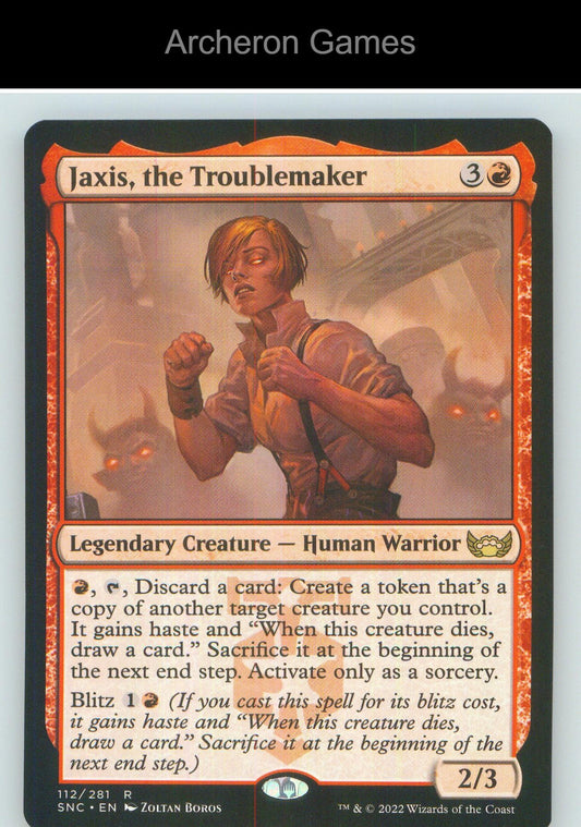 Jaxis, the Troublemaker SNC 112 R MTG Card NM/EX+