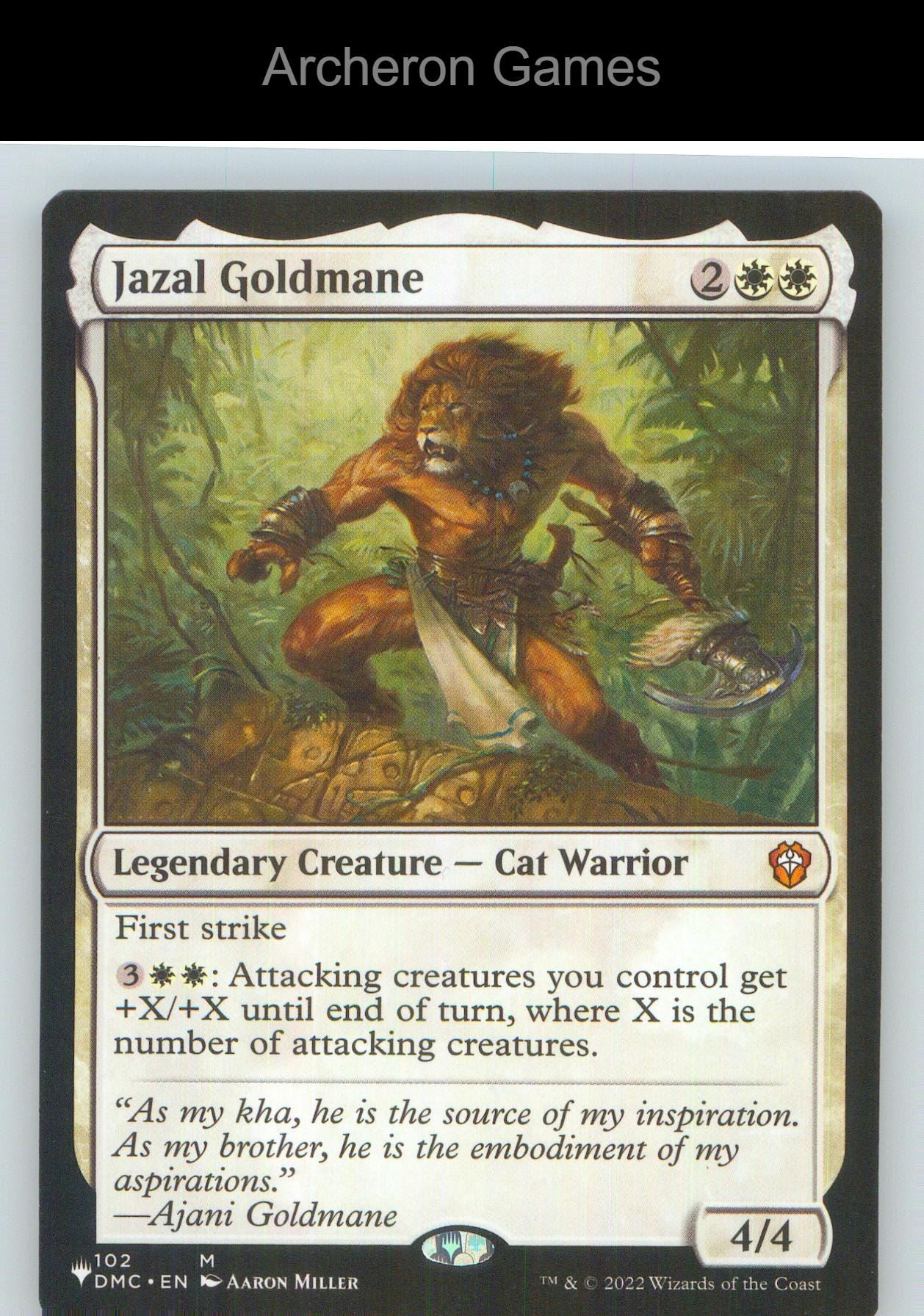 Jazal Goldmane DMC 102 Mythic MTG Card NM/EX+