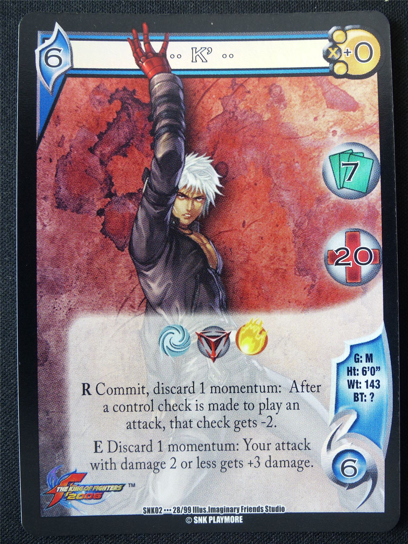 K' Foil SNK02 28/99 - UFS Card #2H0