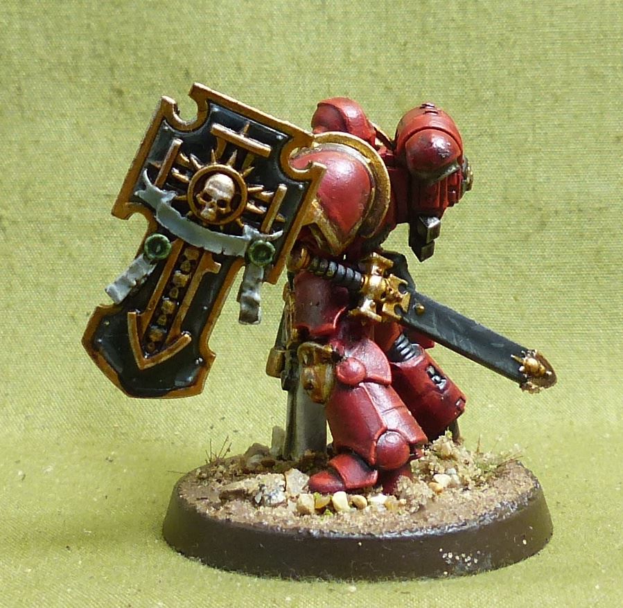 Lieutenant with Storm Shield painted - Blood Angels - Warhammer 40K #3ZH