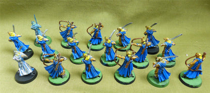 Classic Metal Elf Archers & Swordsmen set of 17 - Warhammer Lord of the Rings #12G