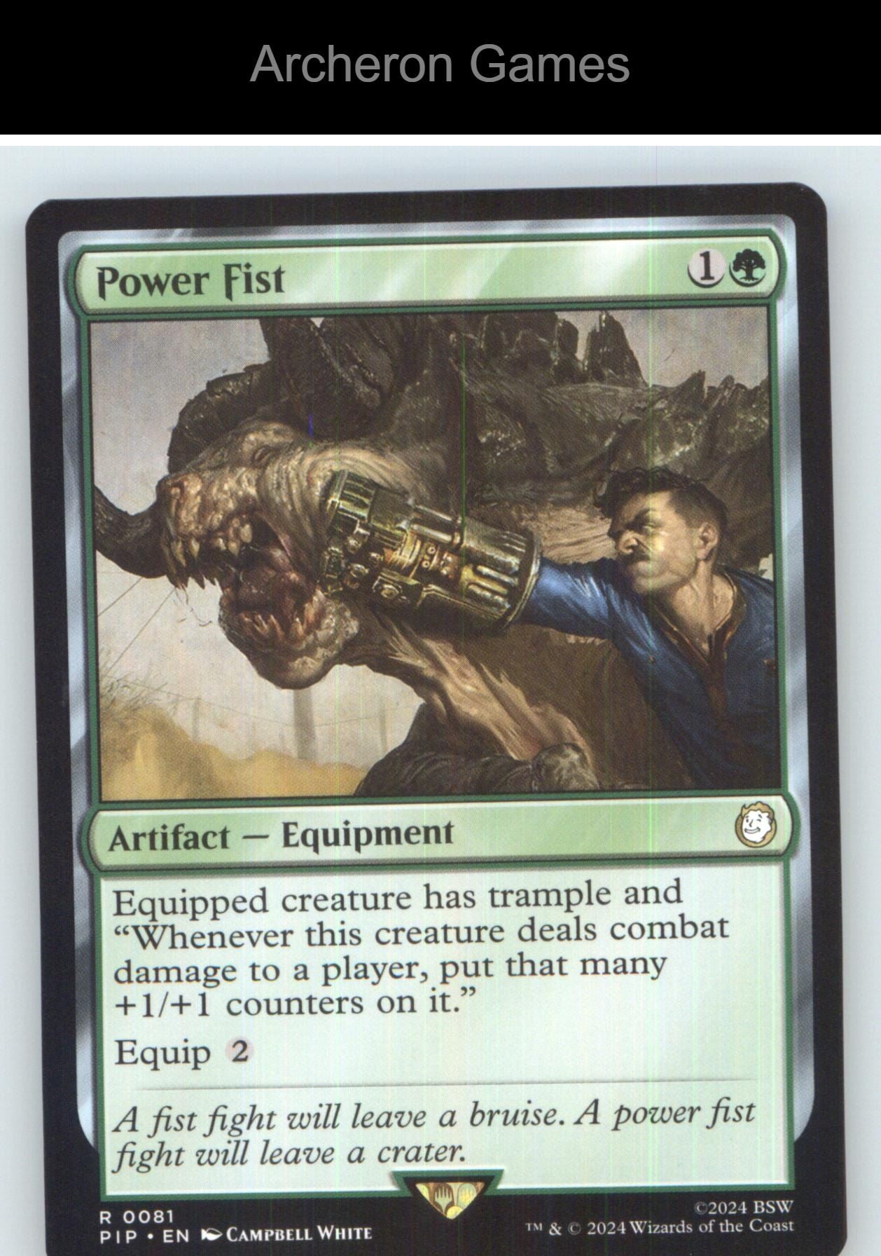 Power Fist PIP 81 R MTG Card NM/EX+