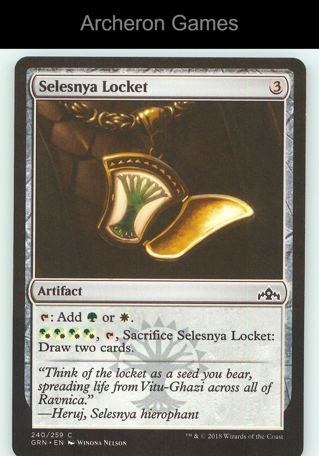 Selesnya Locket GRN 240 C MTG Card NM/EX+