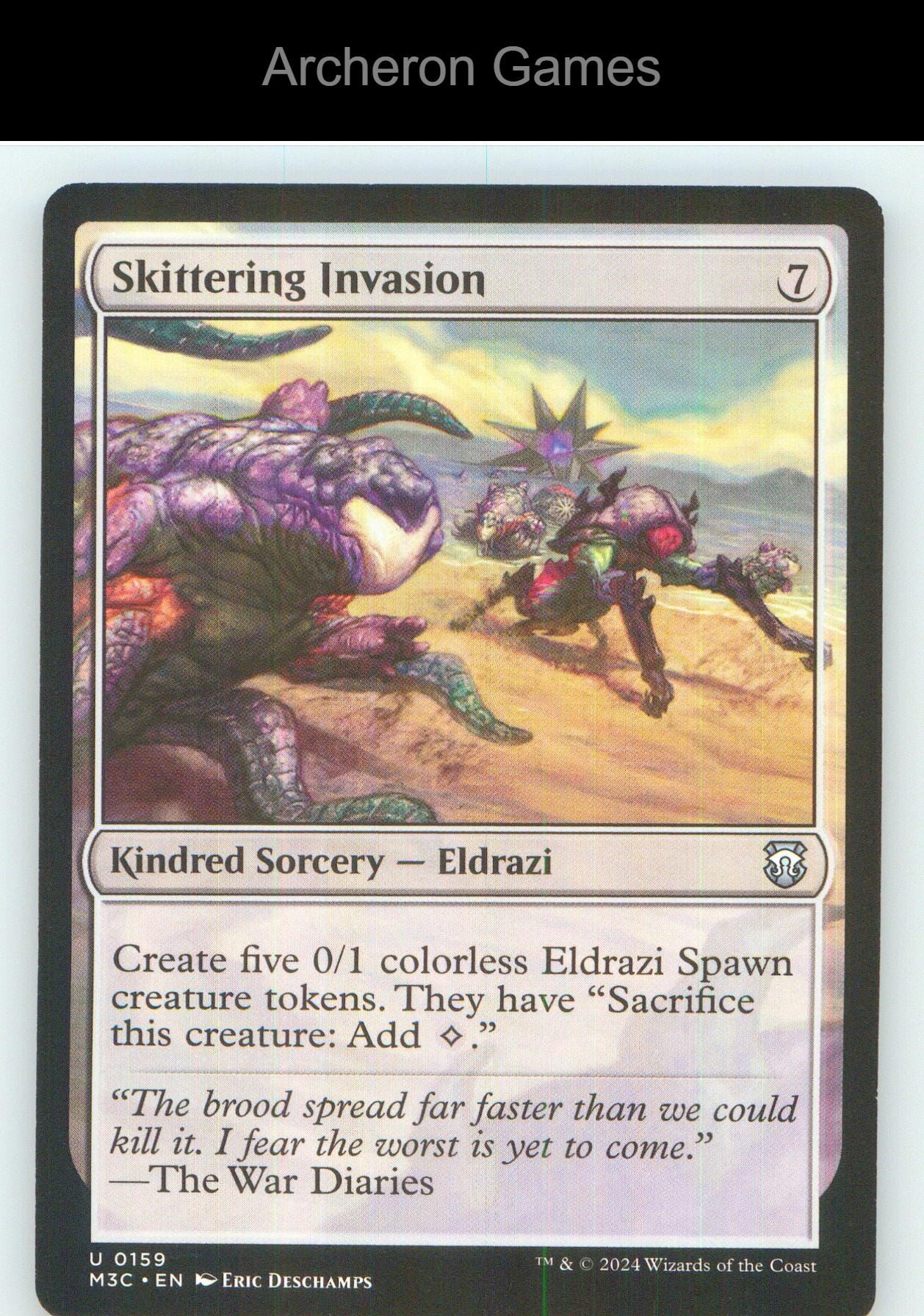 Skittering Invasion (Ripple Foil) 159 UC MTG Card NM/EX+