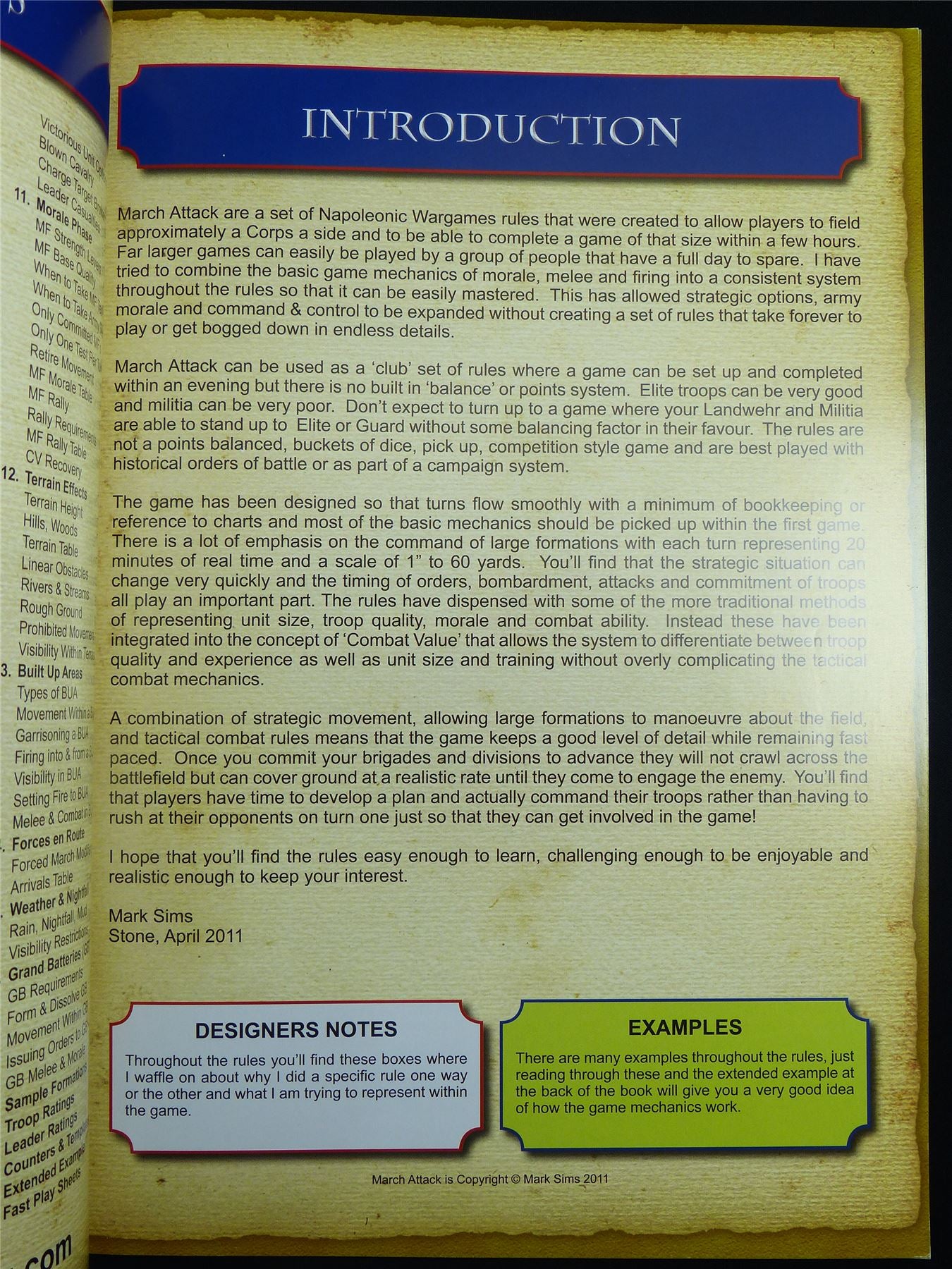 March Attack Napoleonic Wargame Rules Miniatures Rulebook #2RY