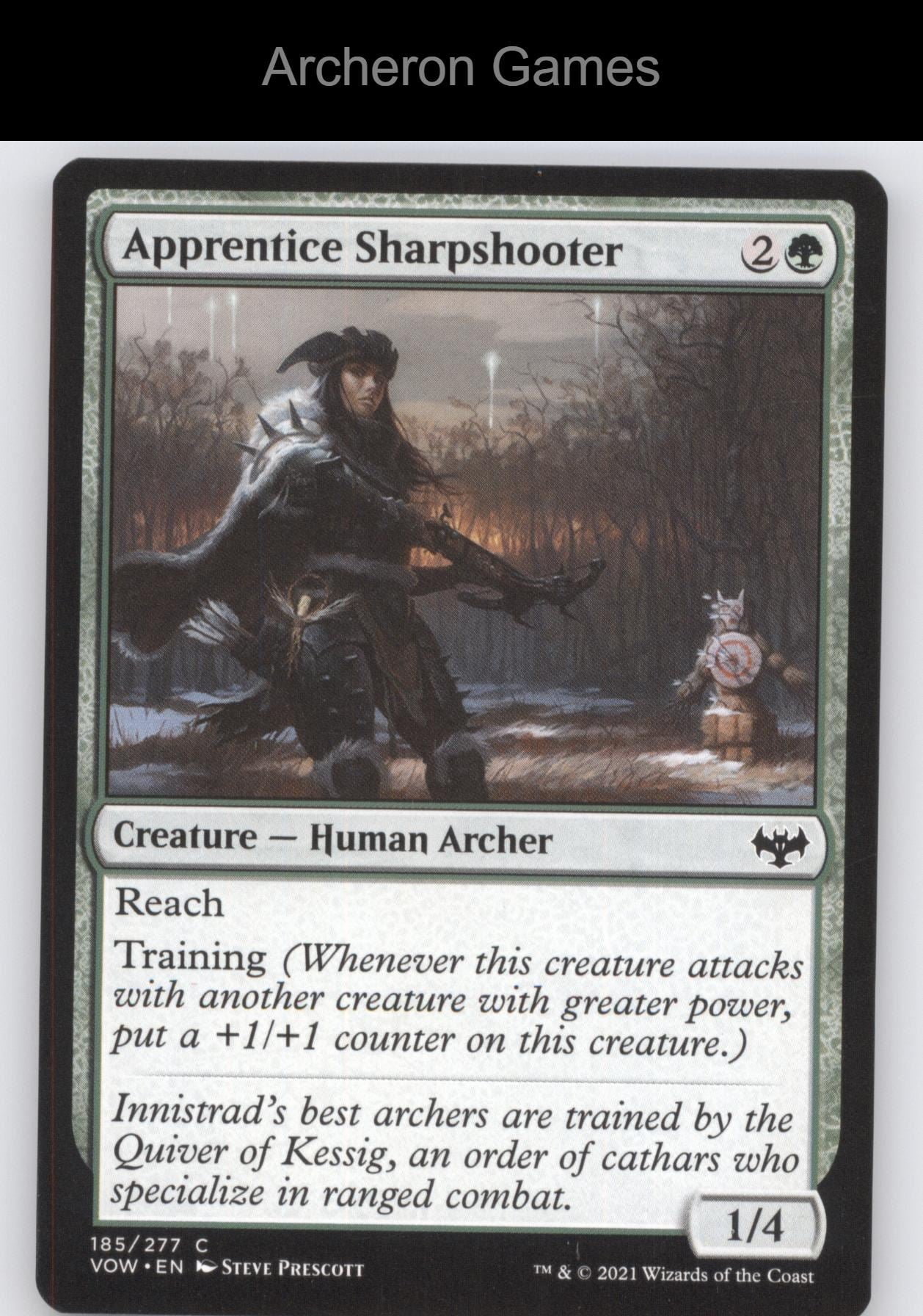 Apprentice Sharpshooter 185 C MTG Card Innistrad: Crimson Vow