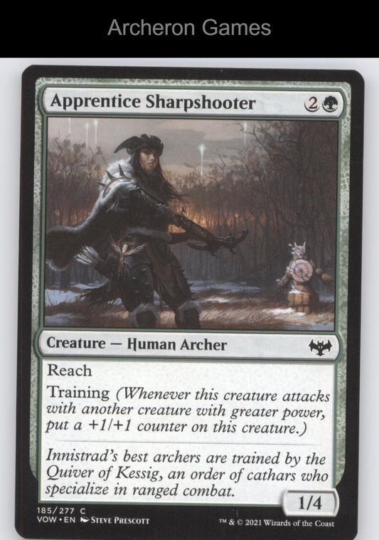 Apprentice Sharpshooter 185 C MTG Card Innistrad: Crimson Vow