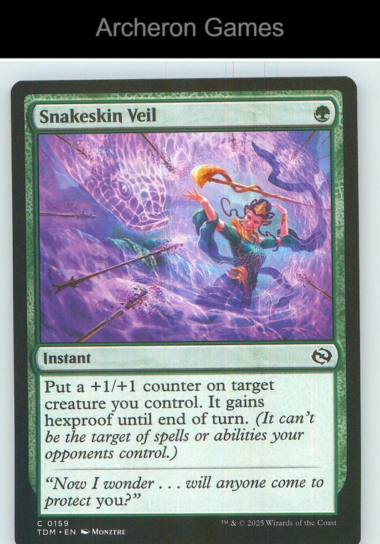 Snakeskin Veil TDM 159 C MTG Card NM/EX+