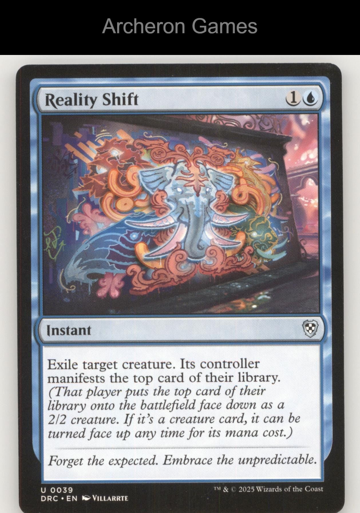 Reality Shift 39 UC MTG Card Commander: Aetherdrift