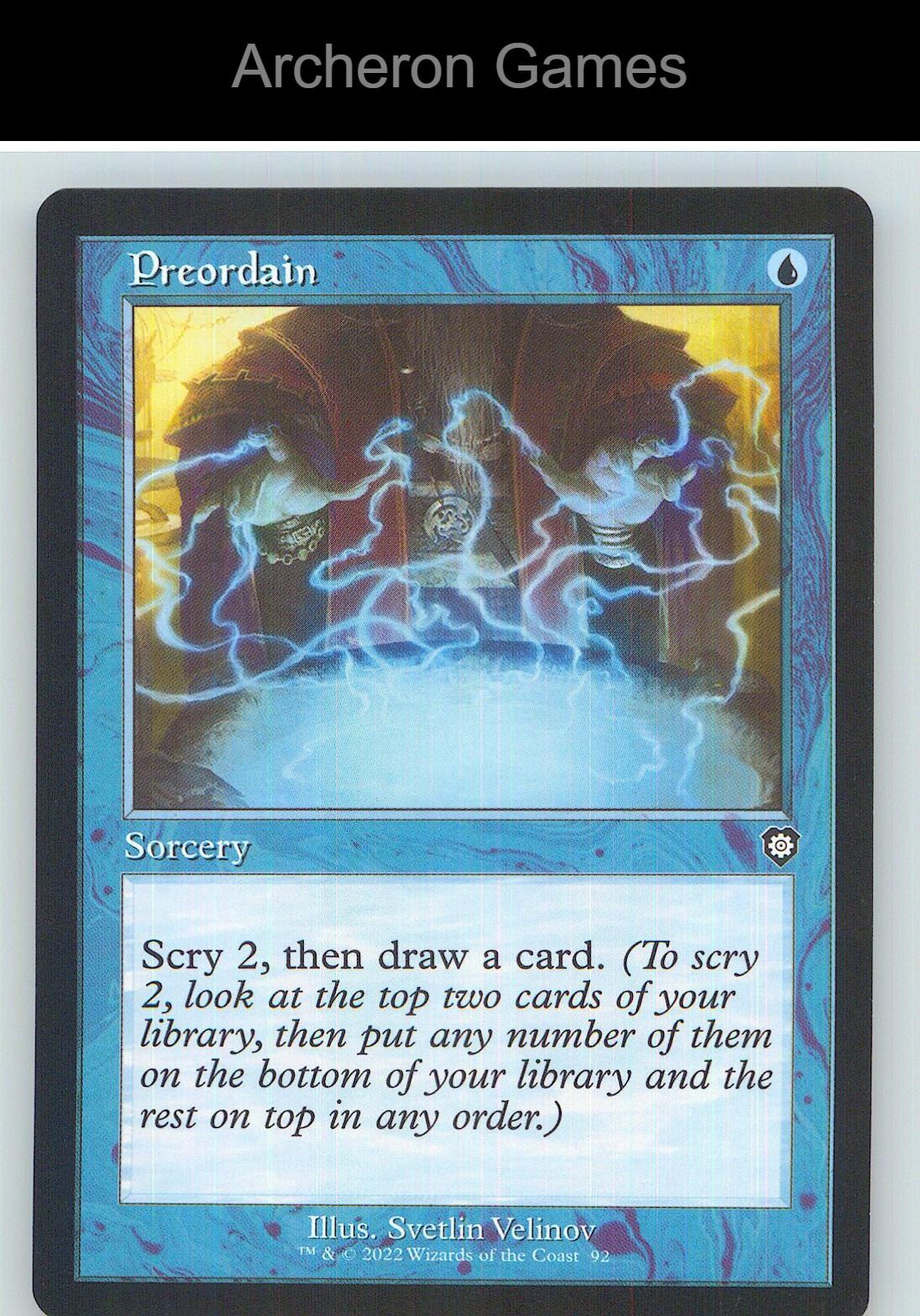 Preordain (Retro Frame) BRC 92 C MTG Card NM/EX+