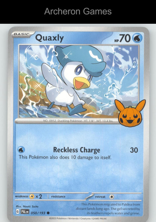 Pokemon Card Quaxly TTBB24 050/193 C Trick or Trade BOOster 2024