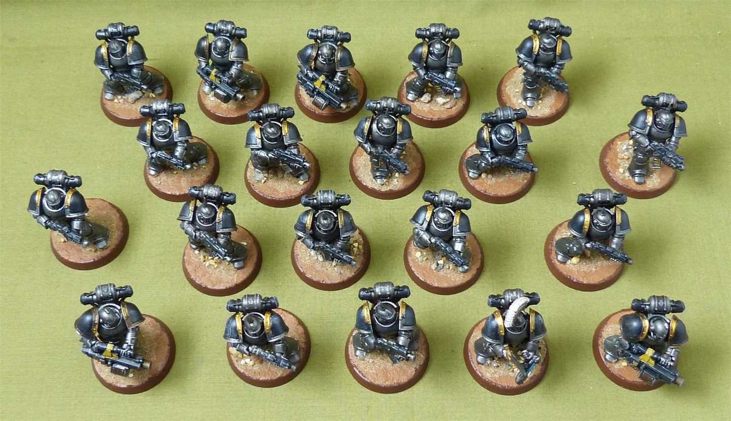 MKIII Tactical Squad painted - Iron Hands - Warhammer Horus Heresy #9H9