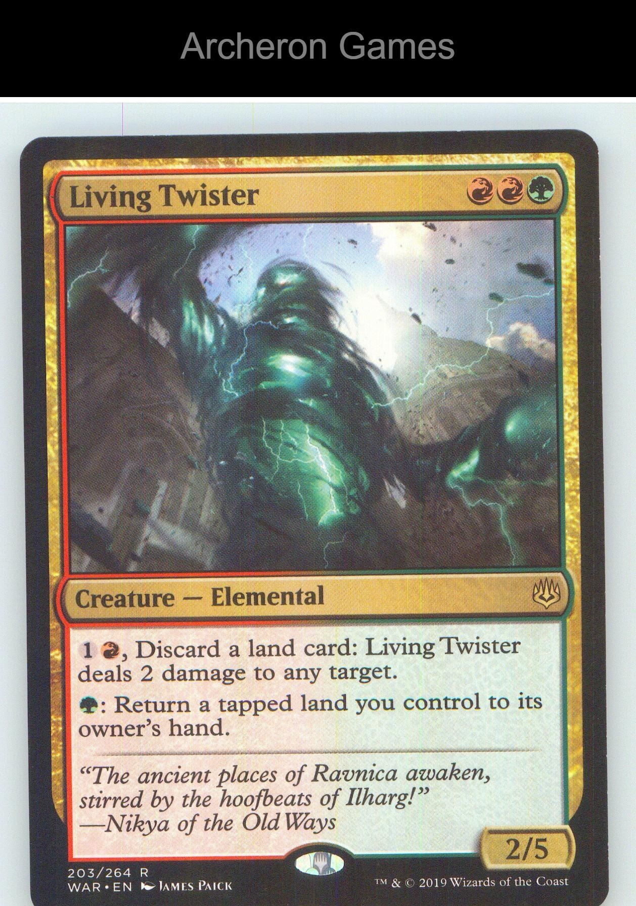 Living Twister WAR 203 R MTG Card NM/EX+