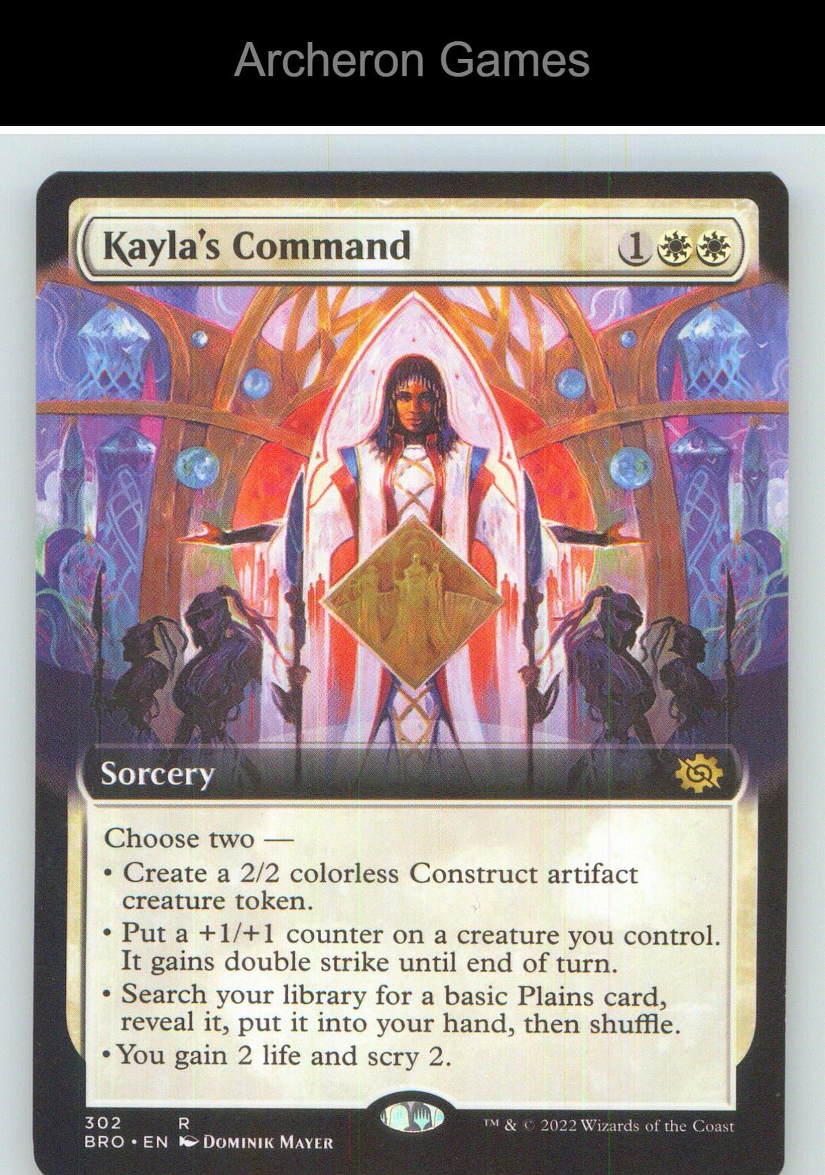 Kayla's Command (Extended Art) BRO 302 R MTG Card NM/EX+