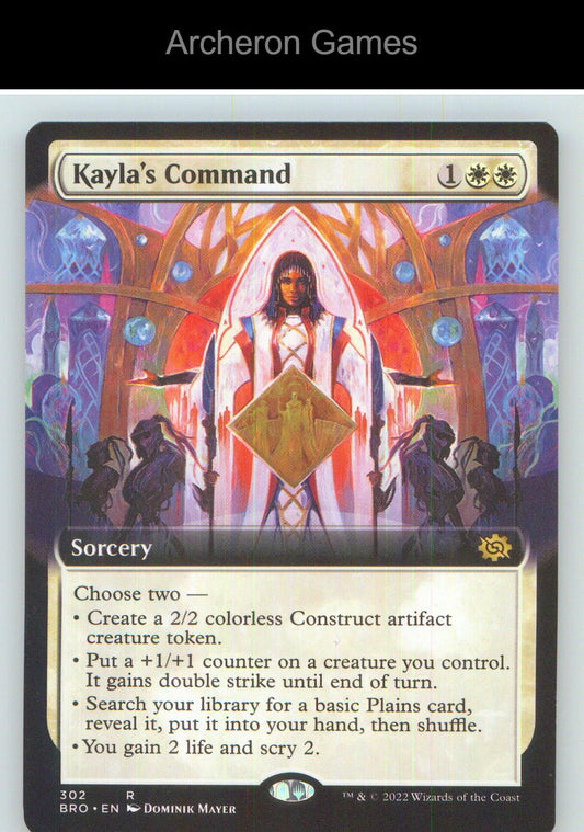 Kayla's Command (Extended Art) BRO 302 R MTG Card NM/EX+