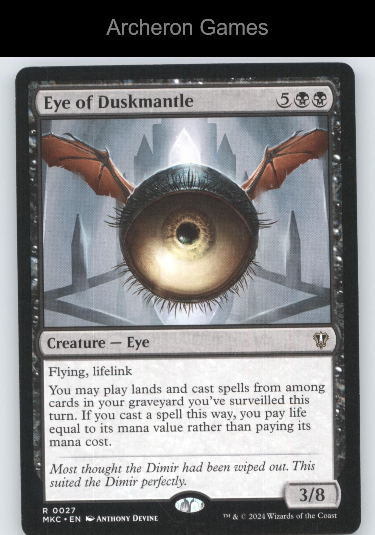 Eye of Duskmantle 27 R MTG Card Commander: Murders at Karlov Manor
