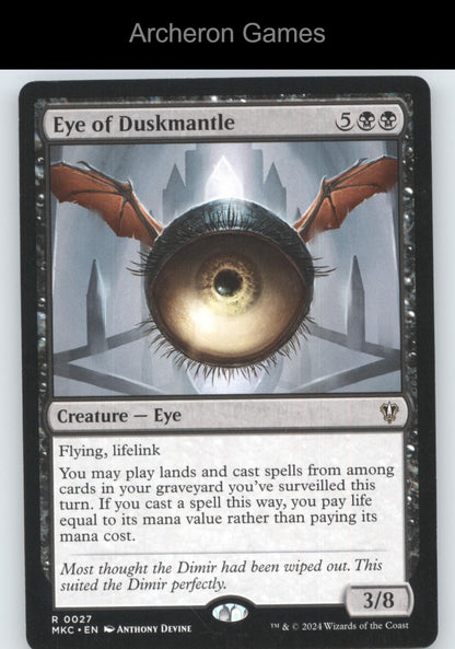 Eye of Duskmantle 27 R MTG Card Commander: Murders at Karlov Manor