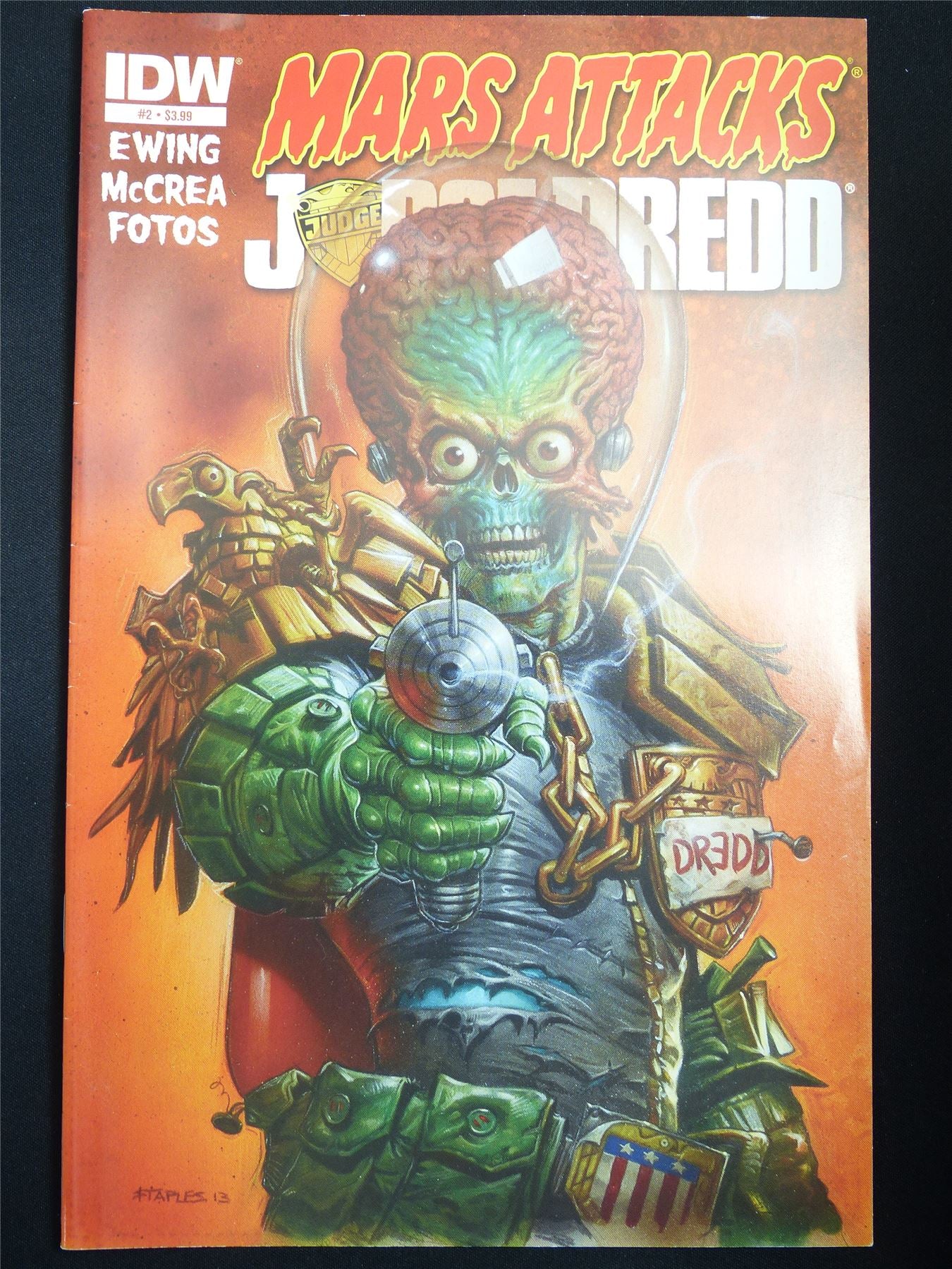 MARS Attacks/Judge Dredd #2 - B&B IDW Comic #2GY