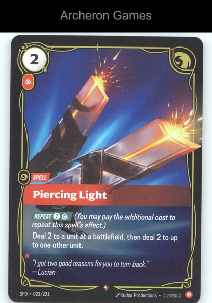 Piercing Light SFD 023/221 R  Card Spiritforged
