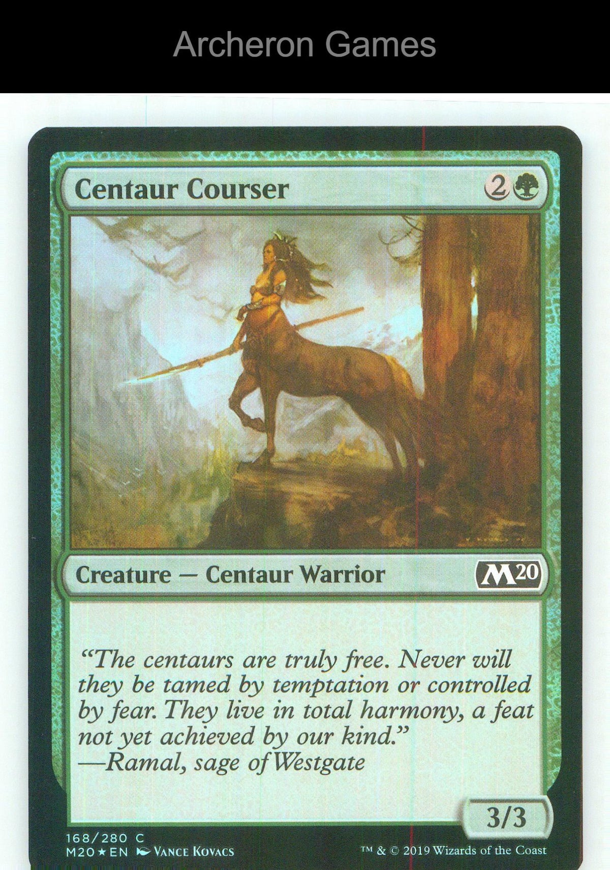 Centaur Courser M20 168 C MTG Card NM/EX+ Foil