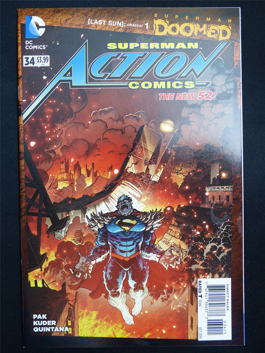 SUPERMAN: Action Comics #34 new 52! - DC Comic #3BU