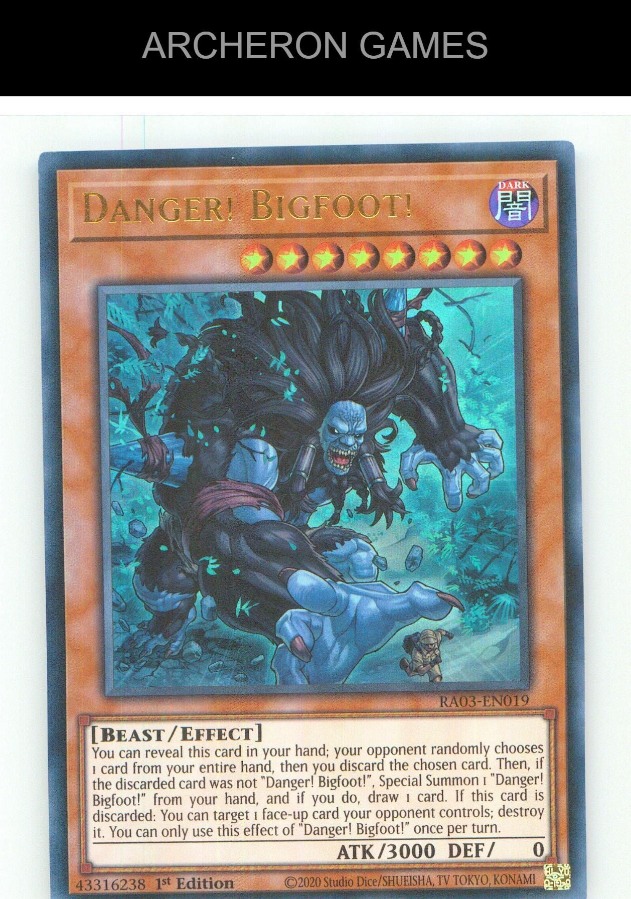 Danger! Bigfoot! (UR) UR YUGIOH Card 1st Edition