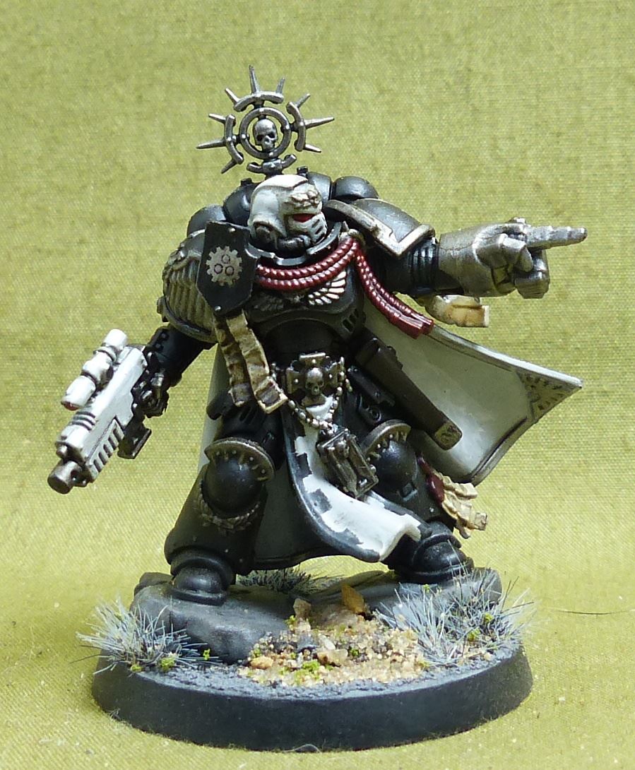 Space Marine Captain painted - Iron Hands - Warhammer 40K #31Y