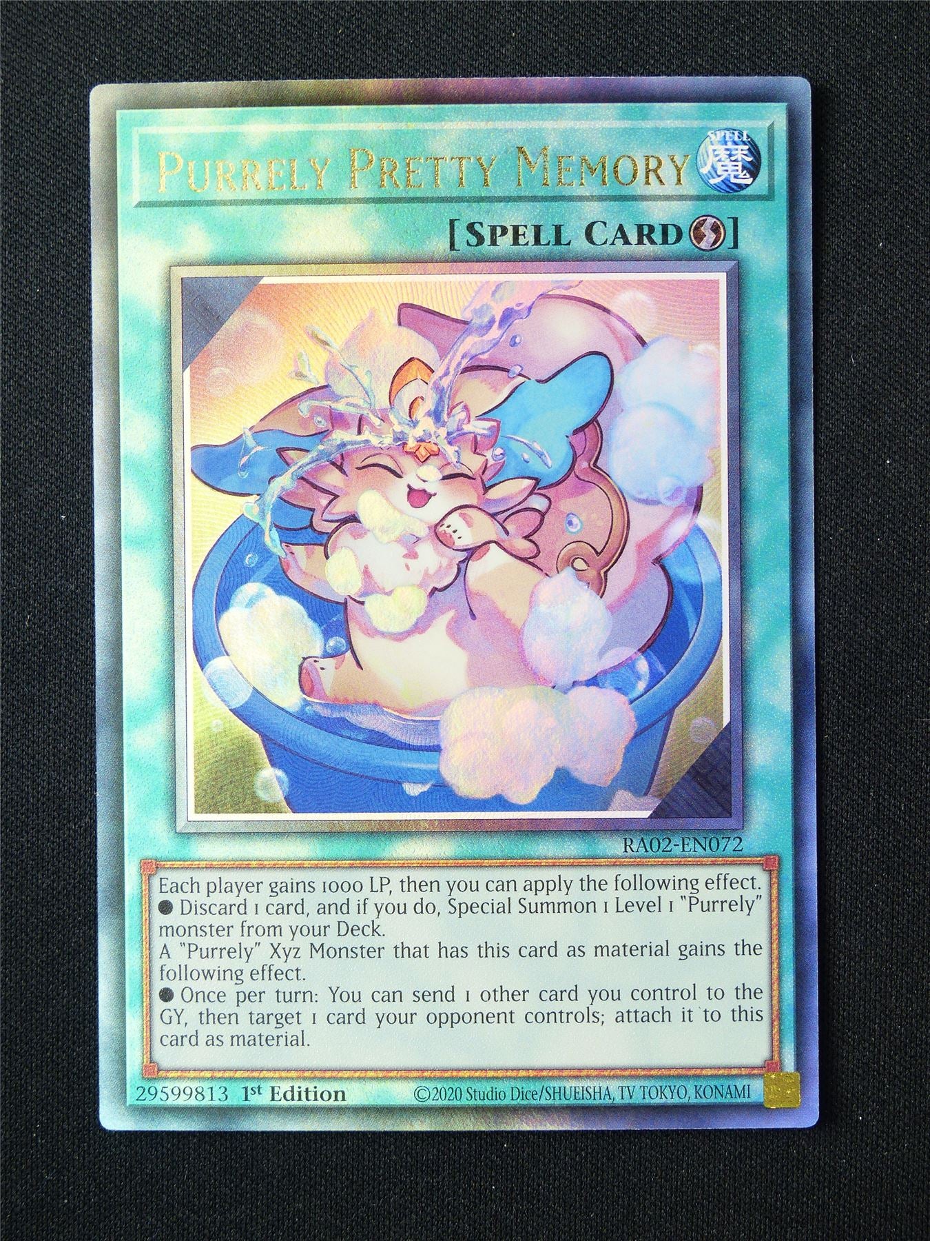 Purrely Pretty Memory RA02 Ultimate Secret Rare - 1st ed Yugioh Card #9MM