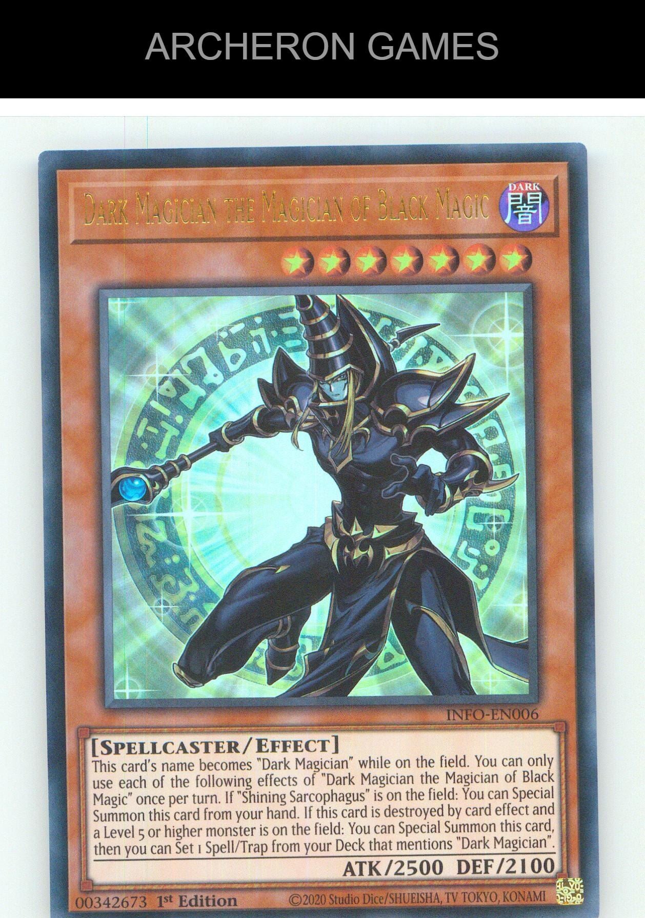 Dark Magician the Magician of Black Magic UR YUGIOH Card 1st Edition