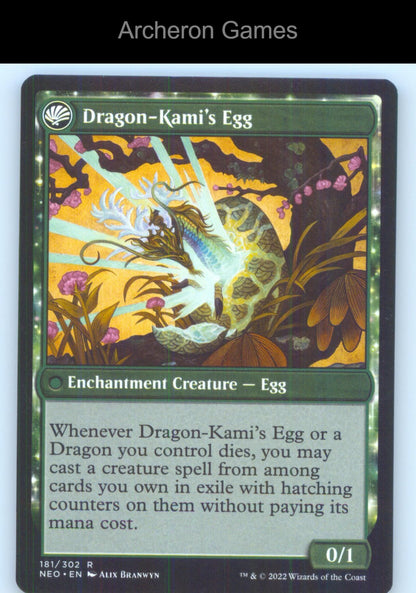 The Dragon-Kami Reborn 181 R MTG Card Kamigawa: Neon Dynasty