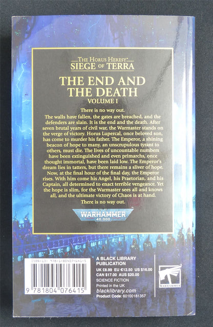 The End and the Death volume 1 by Dan Abnett - Warhammer Novel #5WO