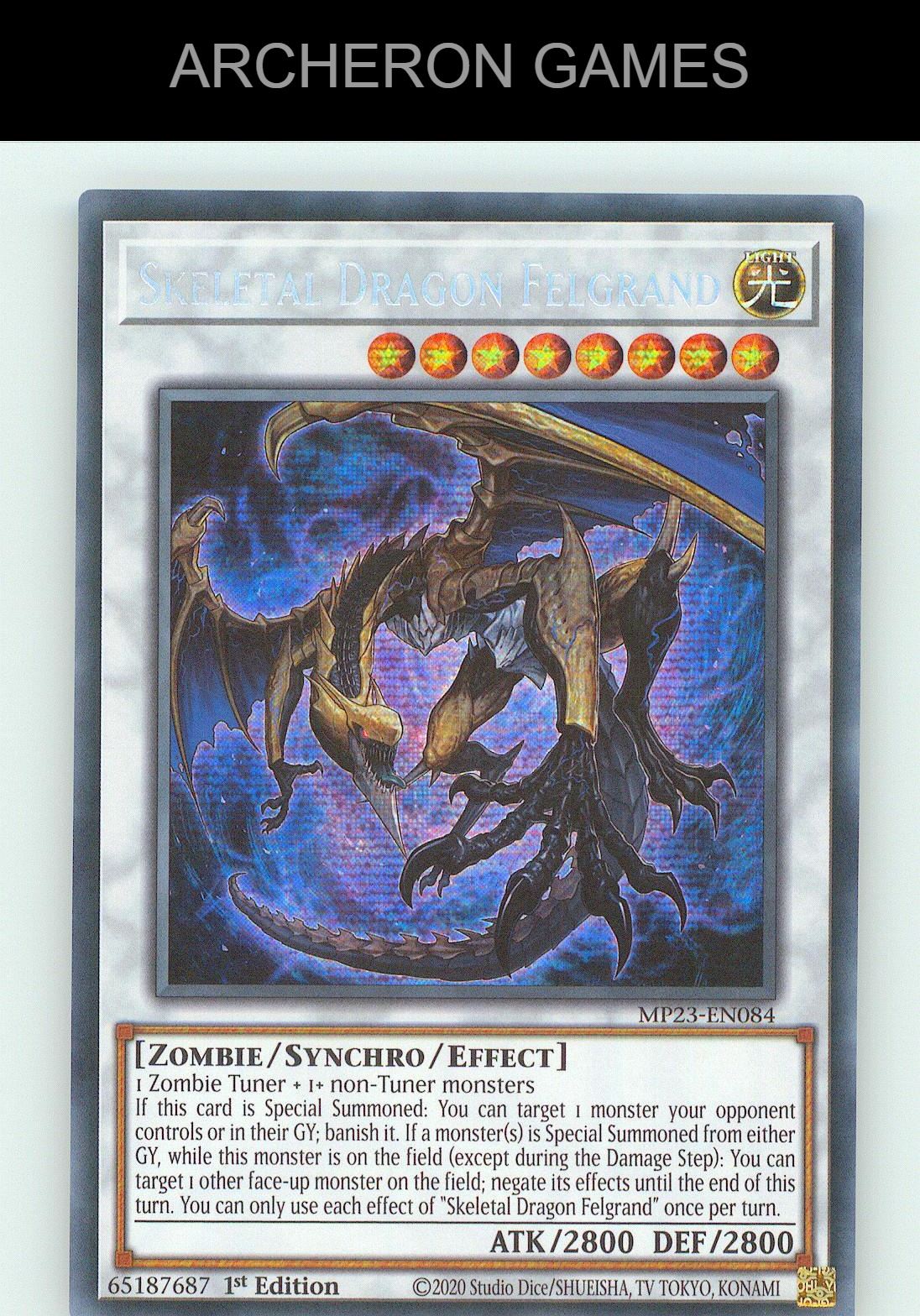Red-Eyes Zombie Dragon Lord SEC YUGIOH Card