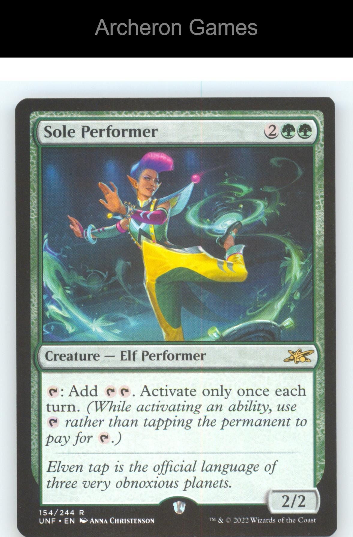 Sole Performer UNF 154 R MTG Card NM/EX+