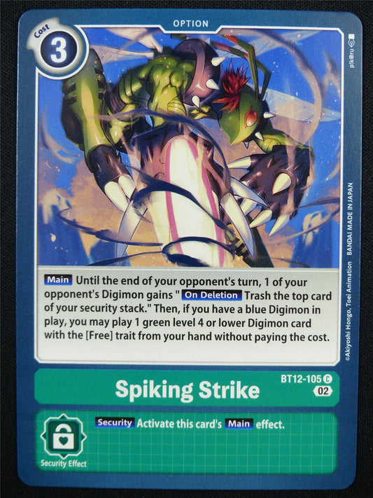 Spiking Strike BT12-105 - Digimon Card #OR