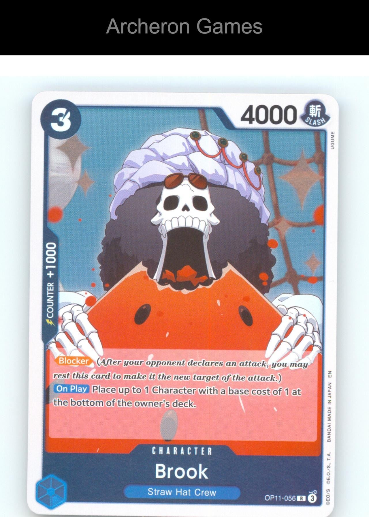 Brook OP11-056 R One Piece Card NM/EX+ Foil