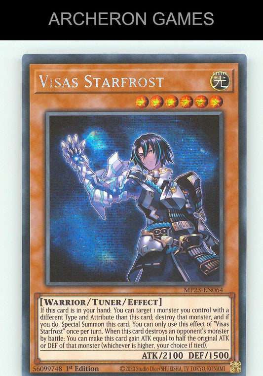 Visas Starfrost SEC YUGIOH Card