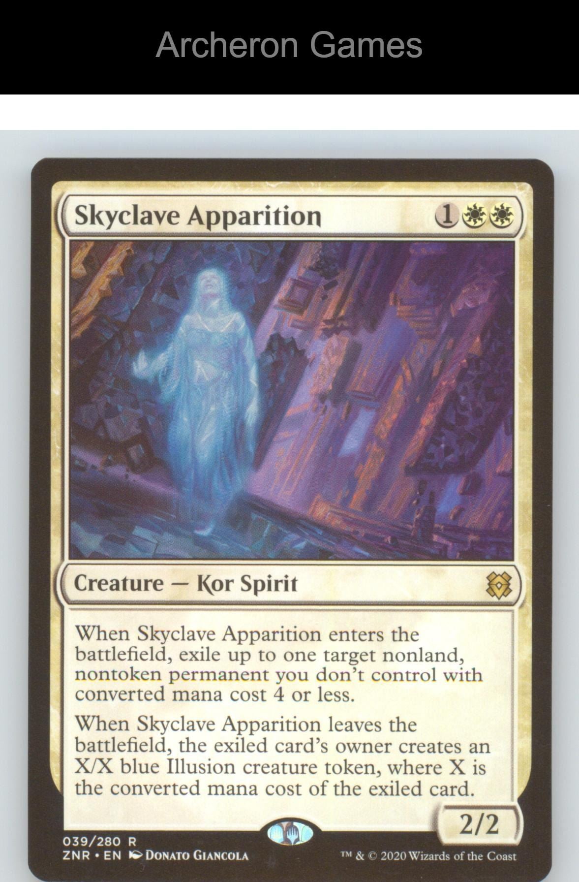 Skyclave Apparition ZNR 39 R MTG Card NM/EX+