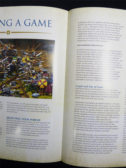 Warhammer Ancient Battles 2nd Edition Rulebook - Wargames Rules Hardback #KF