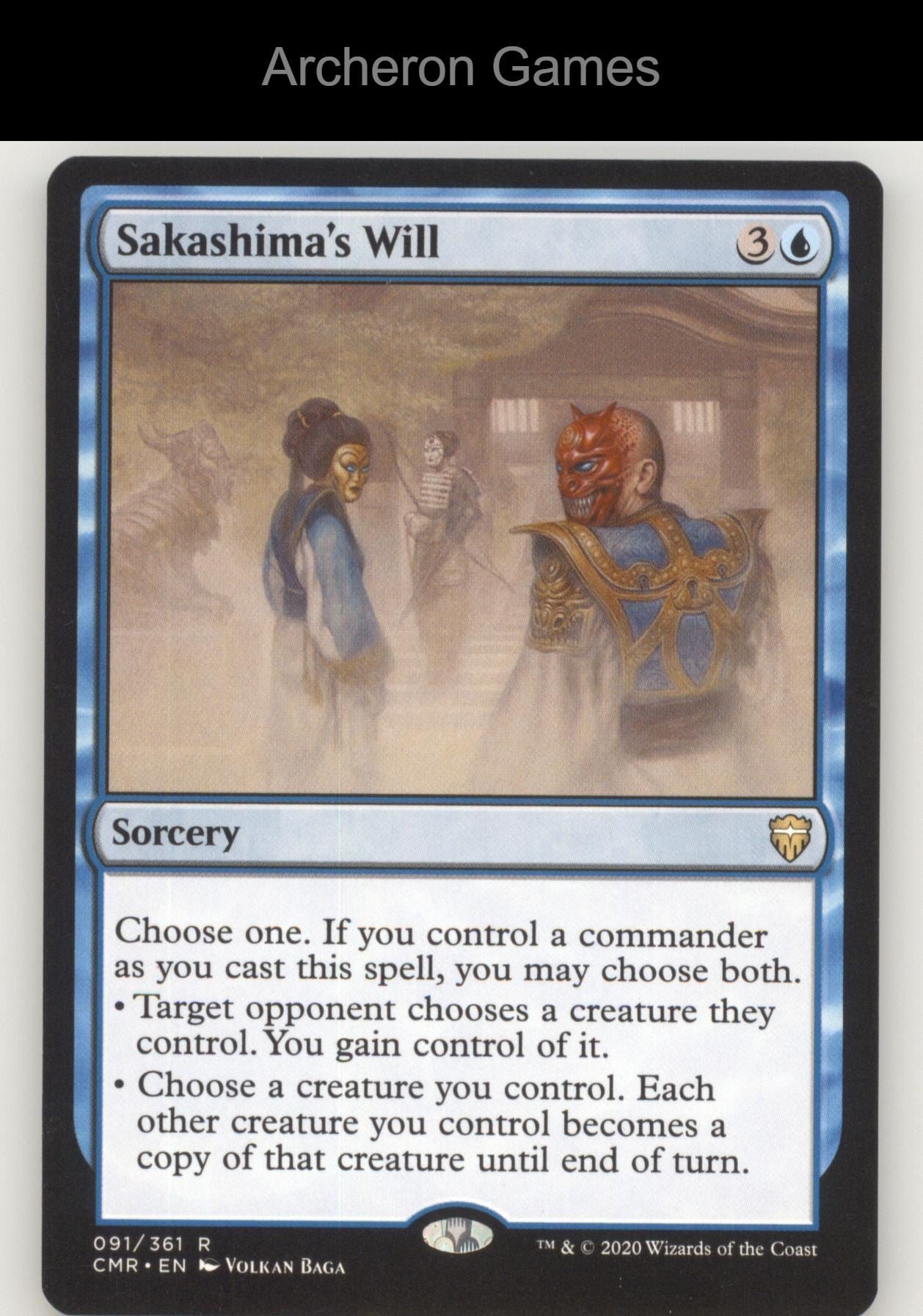 Sakashima's Will 91 R MTG Card Commander Legends