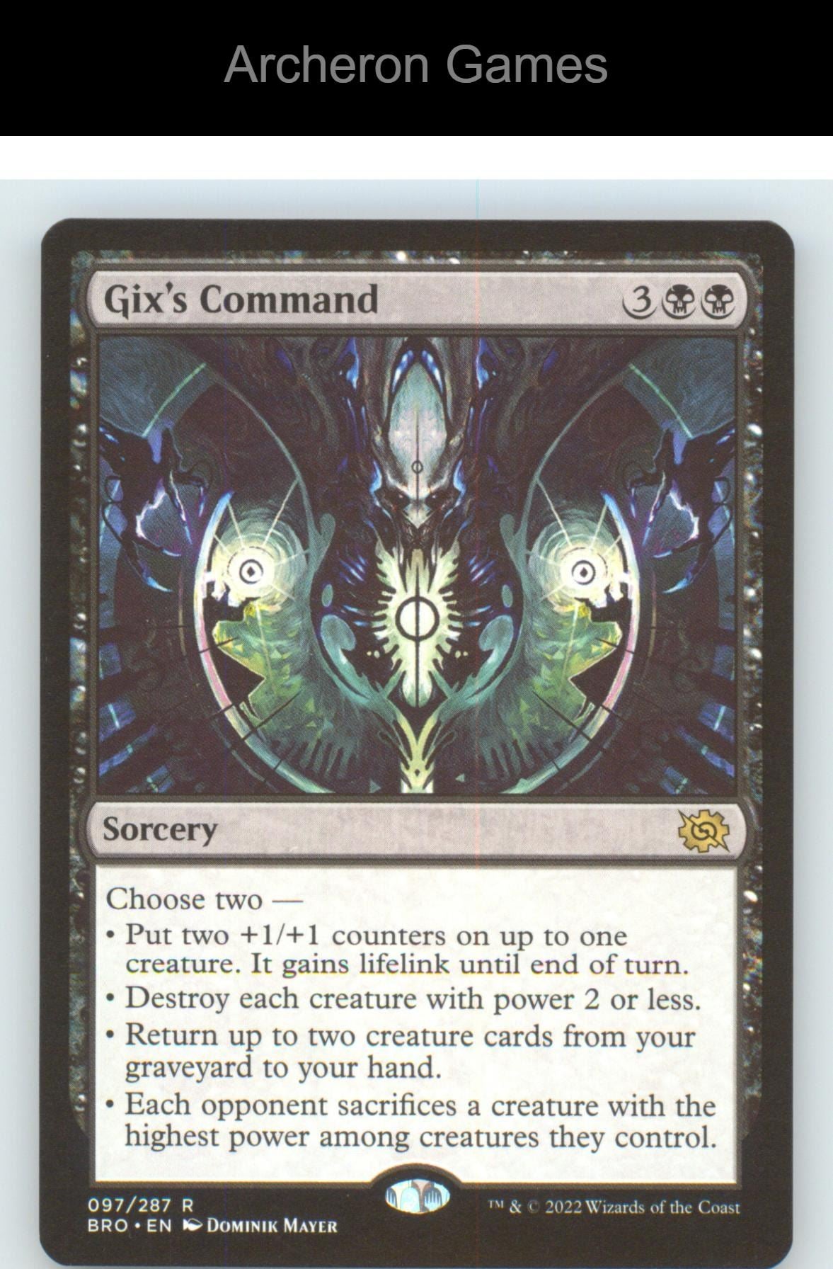 Gix's Command BRO 97 R MTG Card NM/EX+