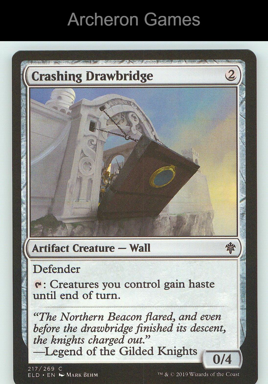 Crashing Drawbridge ELD 217 C MTG Card NM/EX+