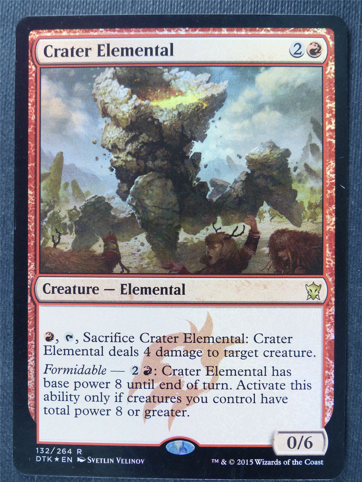 Crater Elemental Foil - Mtg Magic Cards #2HJ