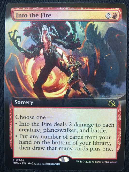 Into the Fire Extended Foil - MOM - Mtg Card #2YV